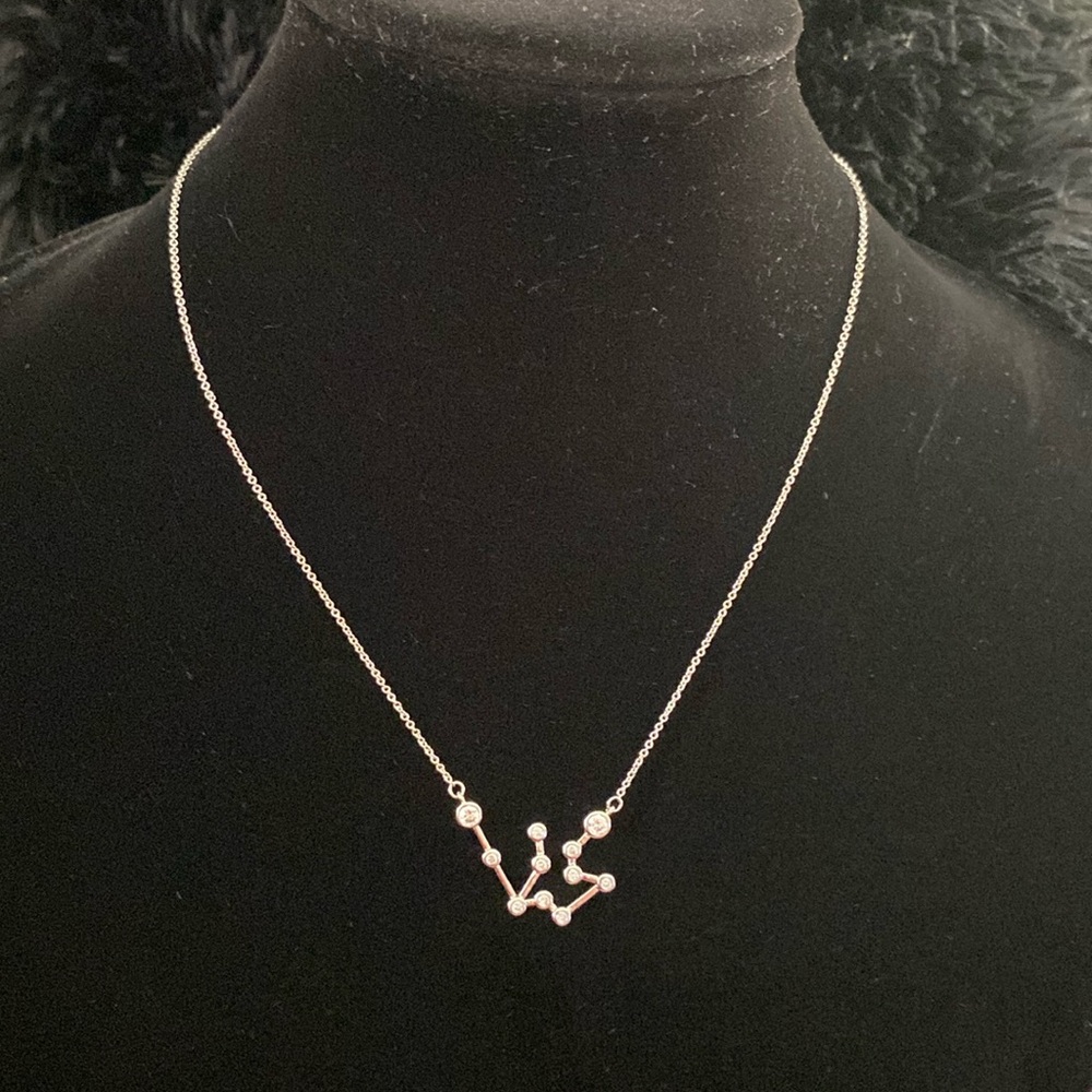 Sterling forever necklace with cubic zirconia